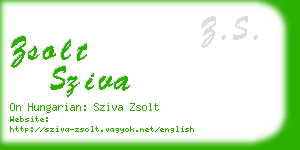 zsolt sziva business card